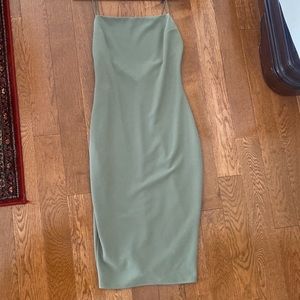 Olive Green Midi Dress